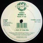 ROBIN S. - Back It Up (Remix) - 12 inch 45 rpm