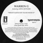 WARREN G & ADINA HOWARD - What's Love Got To Do With It - 12 inch 45 rpm