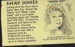 SHAY JONES - Inside Out - 12 inch 45 rpm