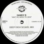 SANDY B - Ain't No Need To Hide - (DISC 1 ONLY) - 12 inch 45 rpm