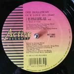 DEE HOLLOWAY - Our Love (It's Over) - Disque Maxi 45T