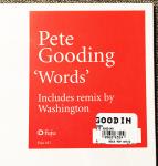 PETE GOODING - Words - 12 inch 45 rpm