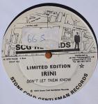 IRINI - Don't Let Them Know - Disque Maxi 45T