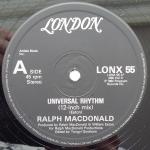 RALPH MACDONALD - Universal Rhythm - Disque Maxi 45T