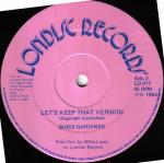 BORIS GARDINER - Let's Keep It That Way - Disque Maxi 45T