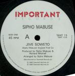 SIPHO MABUSE - Jive Soweto - 12 inch 45 rpm