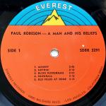 PAUL ROBESON - A Man And His Beliefs - LP