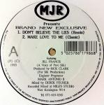 JILL FRANCIS - Don't Believe The Lies (Remix) / Make Love To Me (Classic Mix) - Disque Maxi 45T
