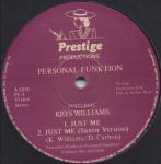 PERSONAL FUNKTION & KRYS WILLIAMS - Just Me - Disque Maxi 45T