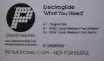 ELECTROGLIDE - What You Need - 12 inch 45 rpm