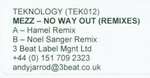 Mezz - No Way Out (Remixes) - Teknology - Tech House