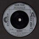 Elaine Paige - Memory - (Generic Sleeve) - Polydor - Soundtracks