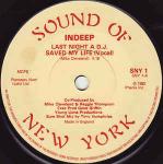 Indeep - Last Night A D.J. Saved My Life - Sound Of New York - Disco