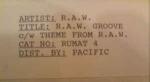 R.A.W.  - R.A.W. Groove - Rumour Records - UK House