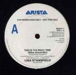 Lisa Stansfield - This Is The Right Time - Arista - House