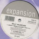 Billy Valentine - Didn't Mean To Hurt You EP - Expansion - Soul & Funk