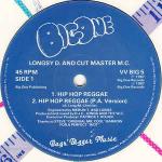 Longsy D & Cut Master M.C. - Hip Hop Reggae - Big One Records - Ragga
