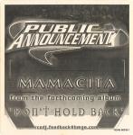 Public Announcement - Mamacita - BMG - R & B
