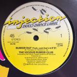 Vicious Rumor Club - Rumor Rap (Yeah, Yeah That's It) - Injection Disco Dance Label - Disco