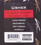 Usher - I Don't Know - LaFace Records - R & B