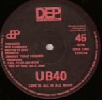 UB40 - Love Is All Is All Right - DEP International - Reggae