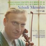 Felix Mendelssohn-Bartholdy, Walter Susskind, Efrem Kurtz, Max Bruch, Yehudi Menuhin & Philharmonia Orchestra - Concerto In E Minor, Op. 64 / Concerto No.1 In G Minor, Op. 26 - His Masters Voice - Classical