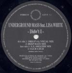 Underground Mass & Lisa White - Didn't I - Azuli Records - Deep House