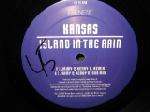 Kansas - Island In The Rain promo release, same mixes, black print on white label - Frenetic - UK House