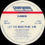 Shannon - Let The Music Play - Emergency Records - Old Skool Electro