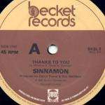 Sinnamon - Thanks To You - PRT Records - Disco