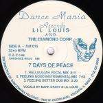 Lil Louis And The Diamond Corp. - 7 Days Of Peace / War Games - Dance Mania - Chicago House